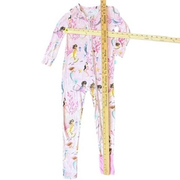 Posh Peanut 3T Disney Little Mermaid Dancing Beneath the Waves Convertible PJ's - Picture 7 of 9